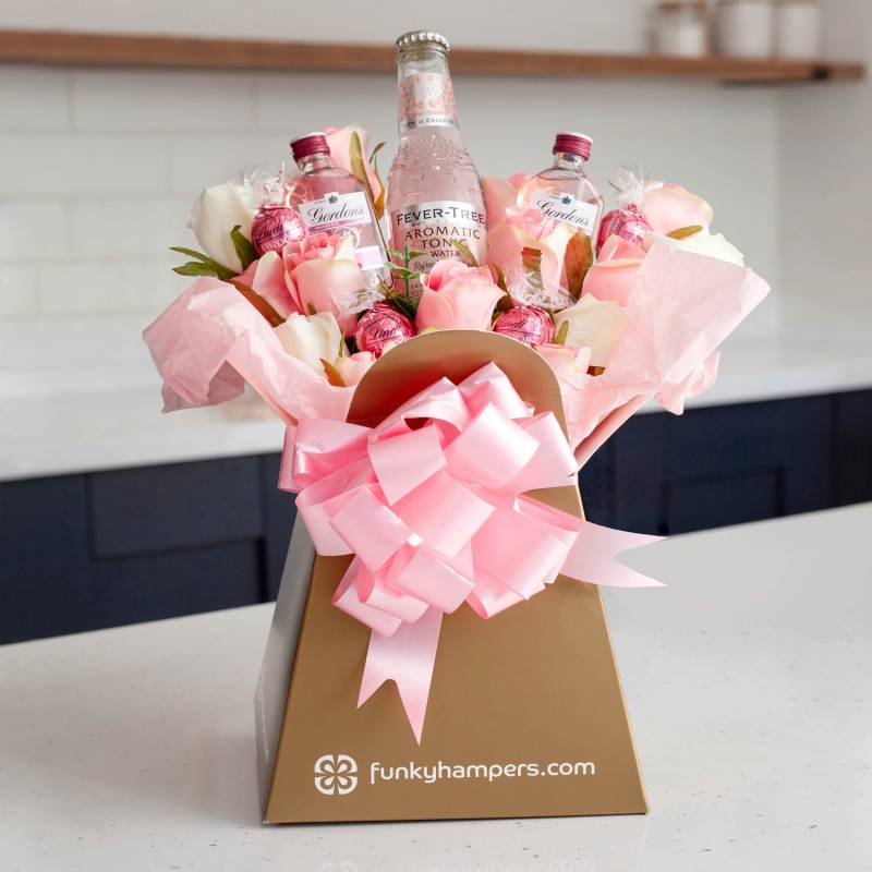 Pink Gin and Tonic and Lindor Bouquet